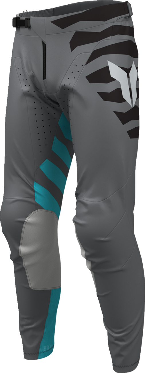 THOR Launchmode Shredder Pants - Charcoal/Aqua - US 44 2901-13050
