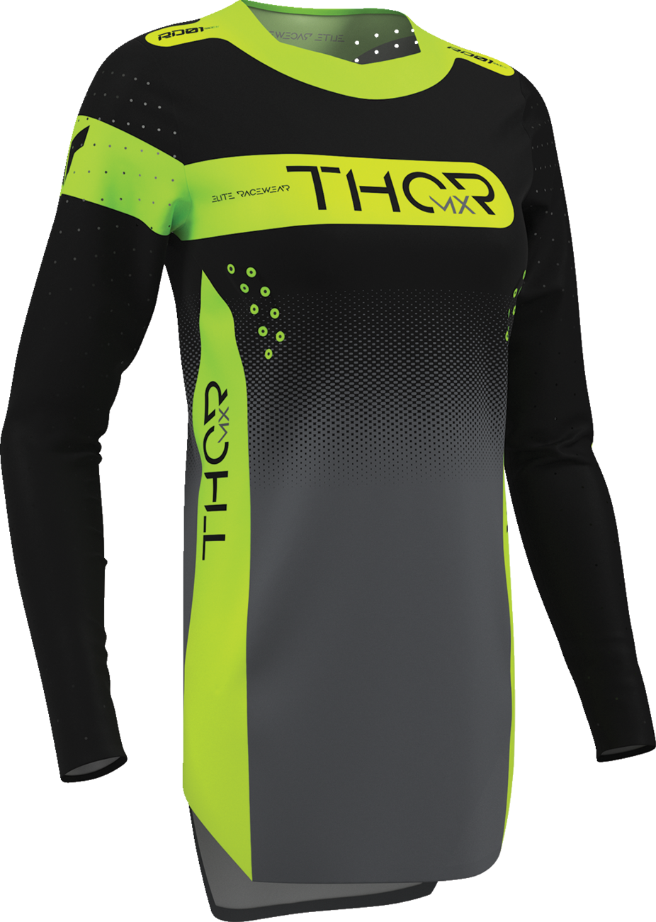 THOR Women's Sportmode Merge Jersey - Charcoal/Black - Large 2911-0392