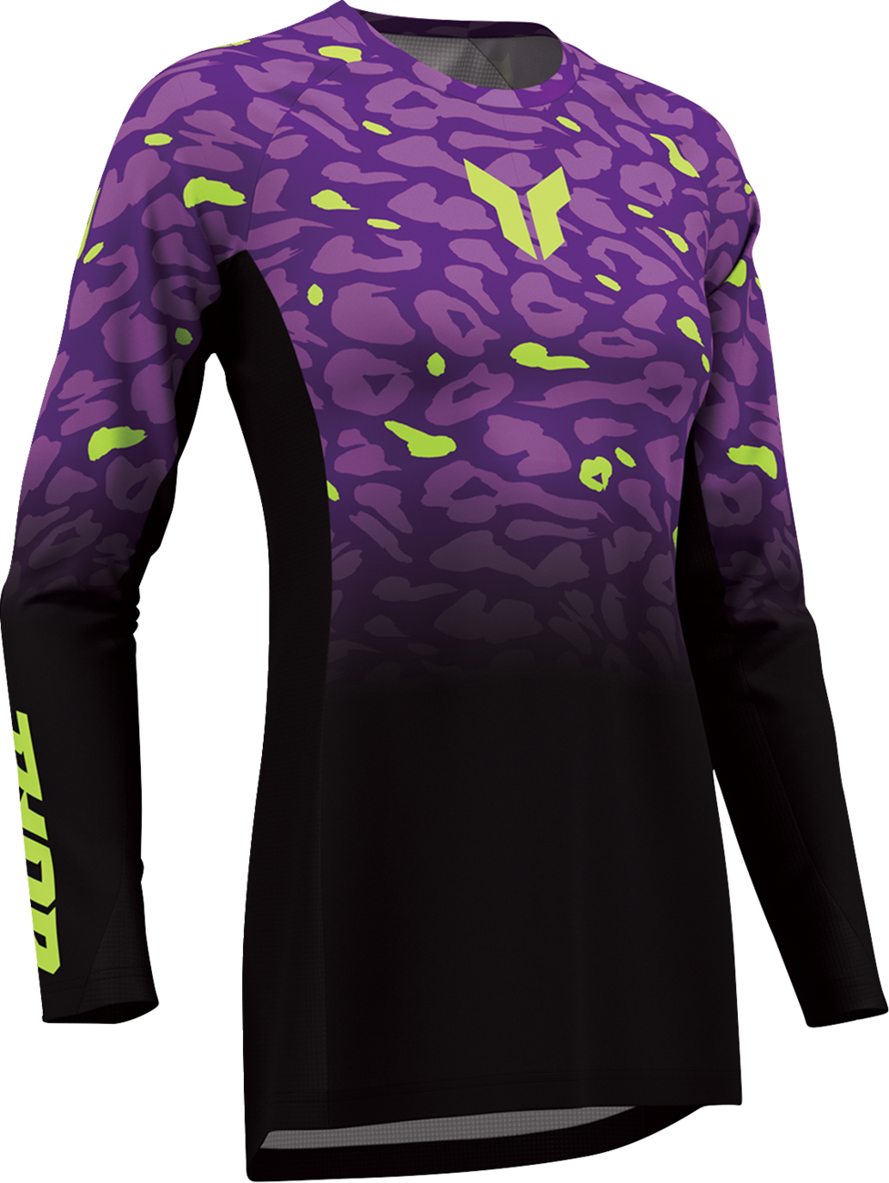 THOR Women's Launchmode Spotted Jersey - Black/Purple - Medium 2911-0401