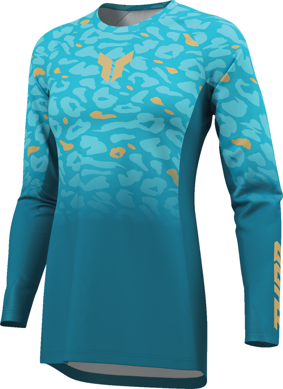 THOR Women's Launchmode Spotted Jersey - Jade/Starlight - Medium 2911-0406