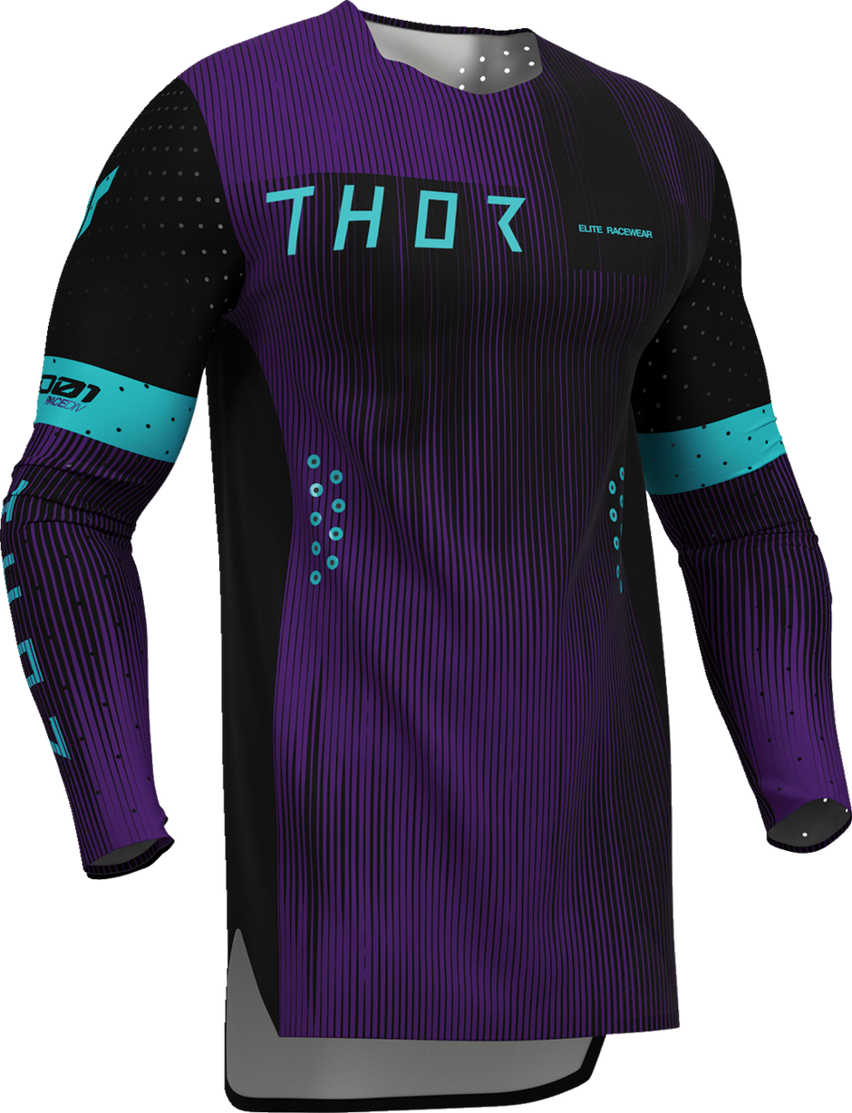 THOR Sportmode Vanish Jersey - Black/Purple - XL 2910-8839