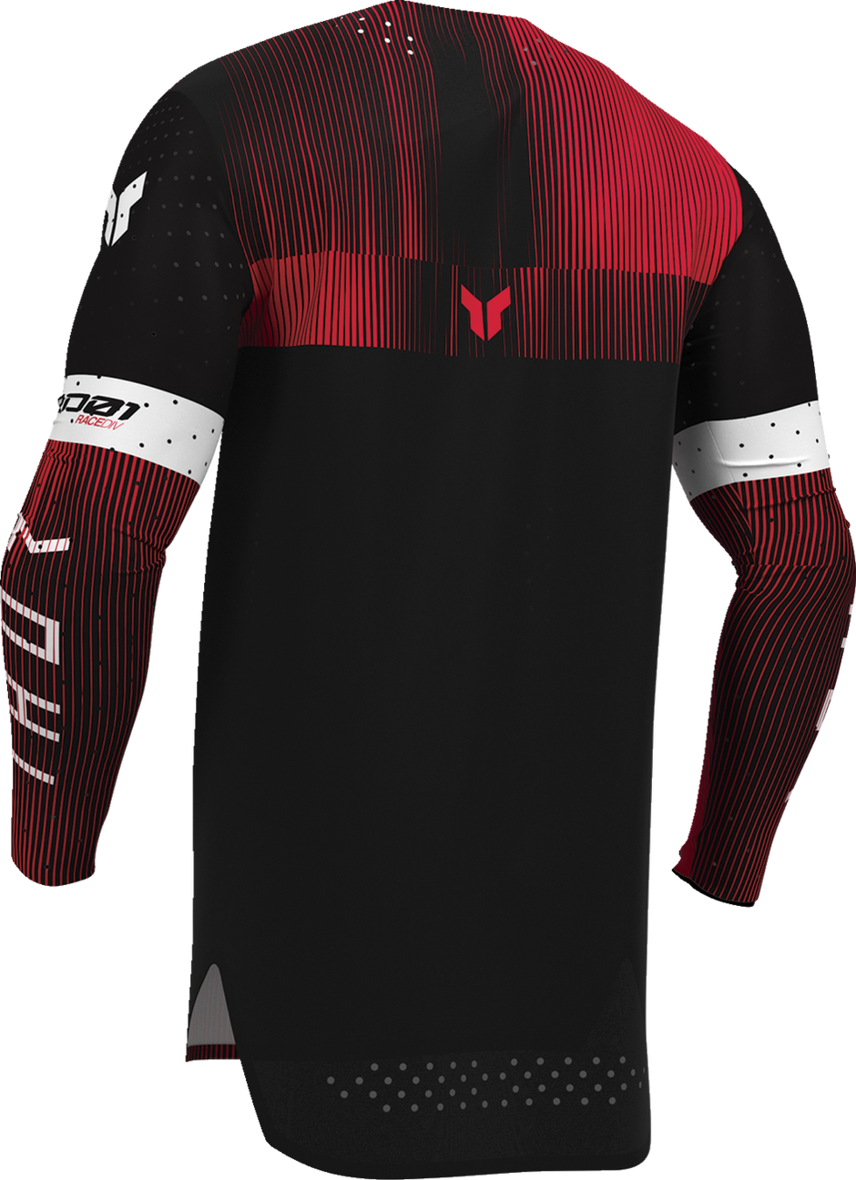 THOR Sportmode Vanish Jersey - Black/Red - Large 2910-8843
