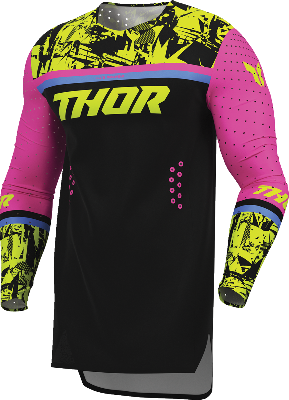 THOR Sportmode Punk'd Jersey - Black/Fuchsia - Small 2910-8856
