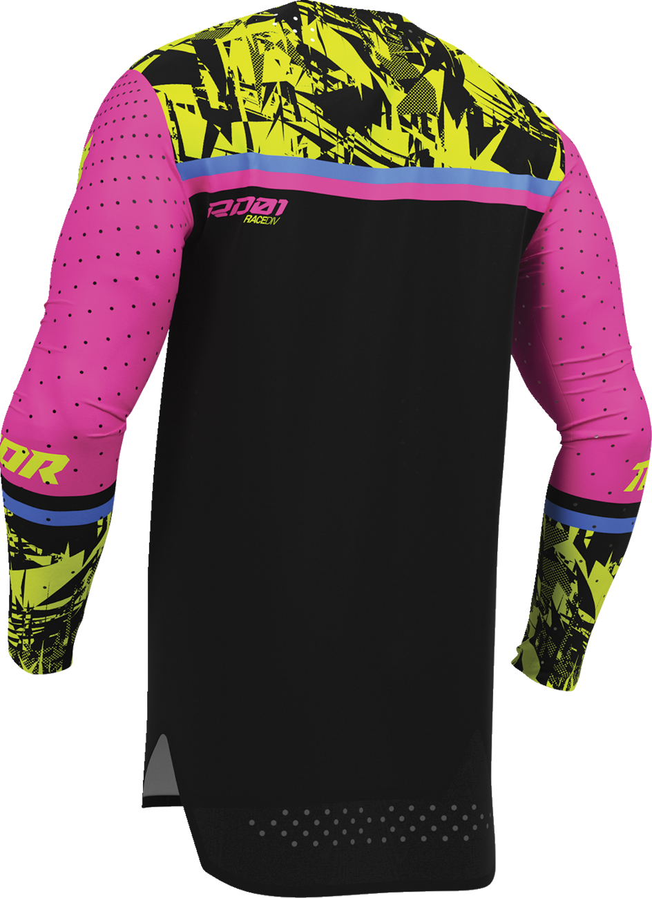 THOR Sportmode Punk'd Jersey - Black/Fuchsia - Small 2910-8856