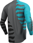 THOR Launchmode Shredder Jersey - Charcoal/Aqua - XL 2910-8869