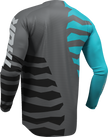 THOR Launchmode Shredder Jersey - Charcoal/Aqua - XL 2910-8869