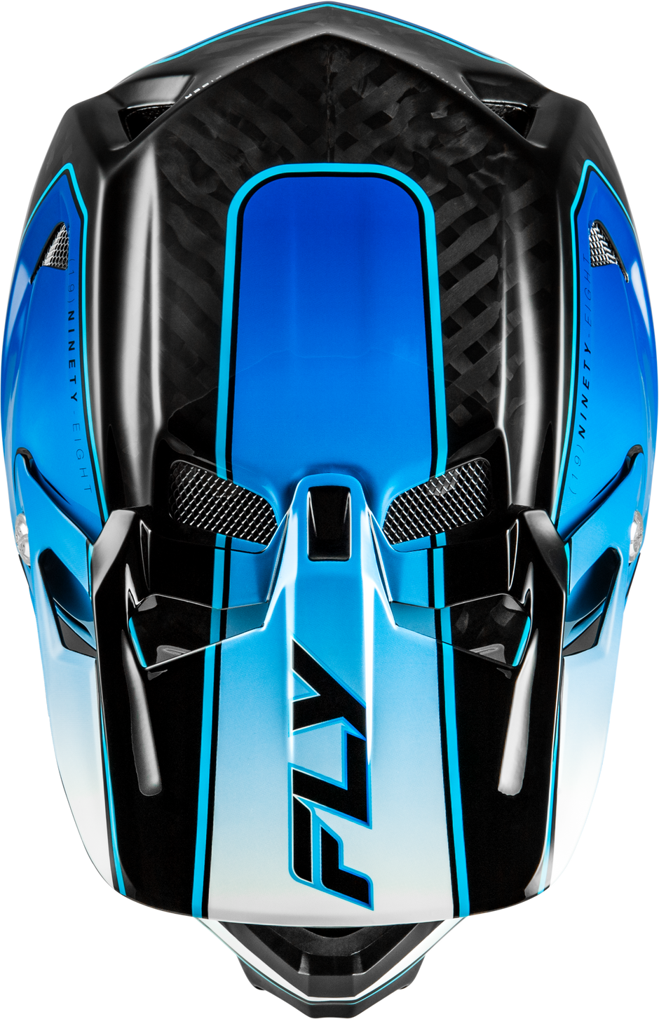 Werx R Flow Carbon Helmet Black Carbon/Blue/White Lg