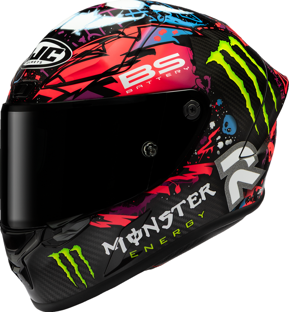 HJC RPHA 1N V2 Carbon Helmet - Funky Diablo - MC8 - Large FB27NUS6108V