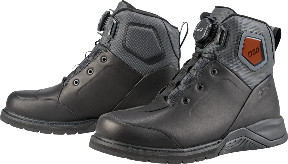 ICON Upstate Boots - Black - US 9 / EU 42.5 3403-1403