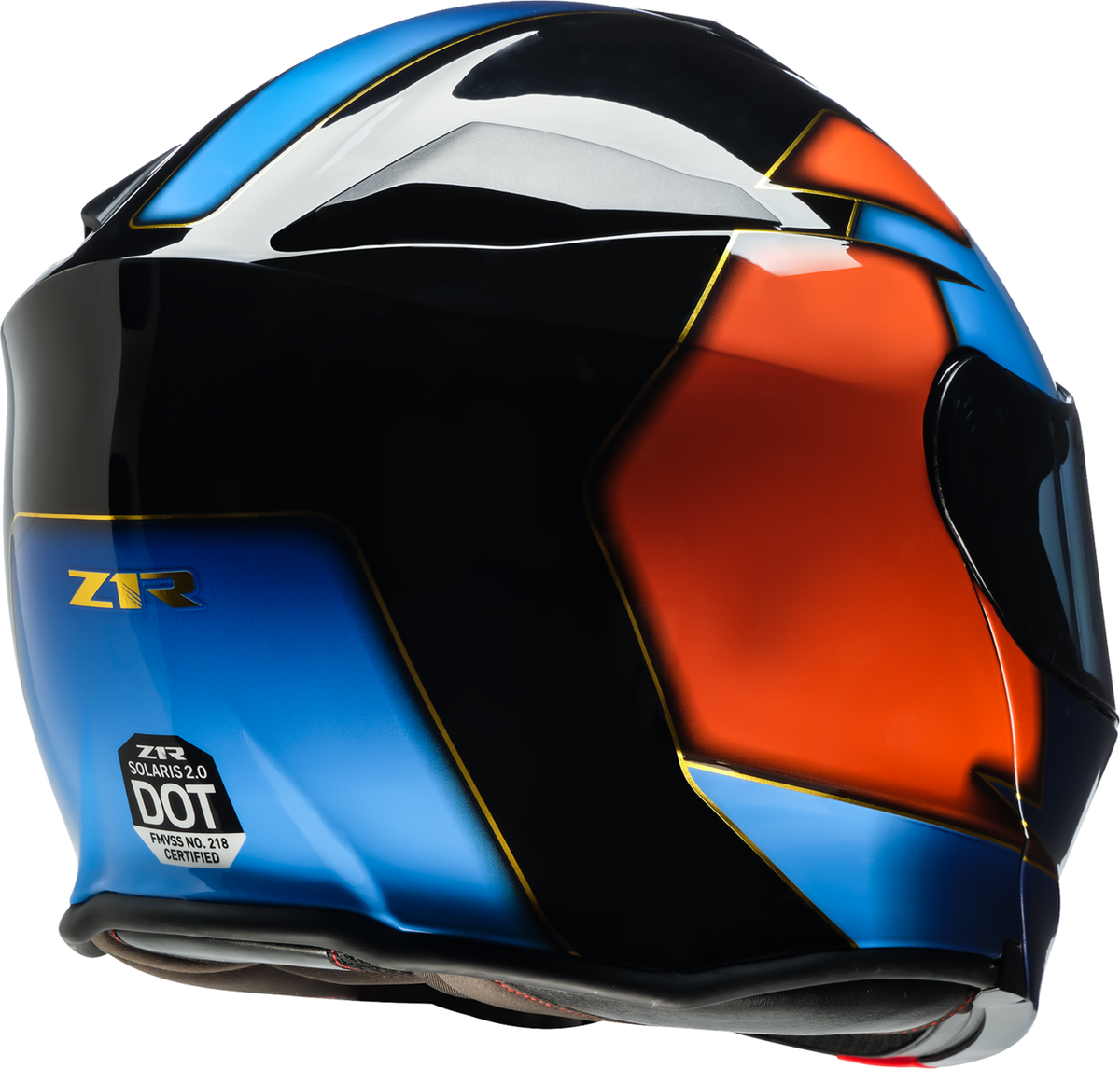 Z1R Solaris 2.0 Modular Helmet - Velocity - Black/Blue/Orange - XL 0100-3466
