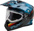 Trekker Cw Conceal Helmet Elec Shld Slate/Black/Red 2x