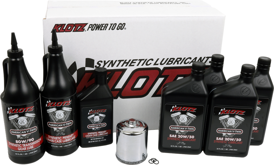 Premium Harley Davidson 4qt Synthetic Oil Change Kit