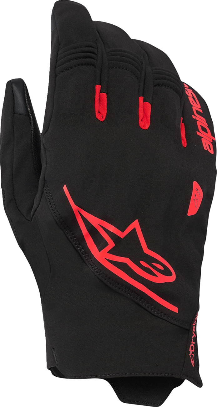 ALPINESTARS Faster V3 Plasma Drystar® Gloves - Black/Fluo Red - Small 3560227-1030-S