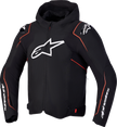 ALPINESTARS Zaca V2 Waterproof Jacket - Black/Red Fluo - XL 3201127-1030-XL