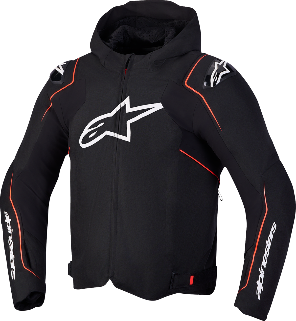 ALPINESTARS Zaca V2 Waterproof Jacket - Black/Red Fluo - Large 3201127-1030-L