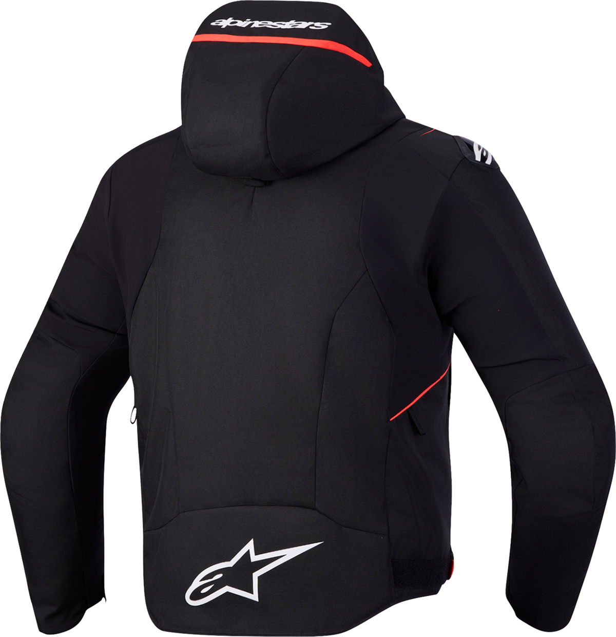 ALPINESTARS Zaca V2 Waterproof Jacket - Black/Red Fluo - 4XL 3201127-1030-4XL