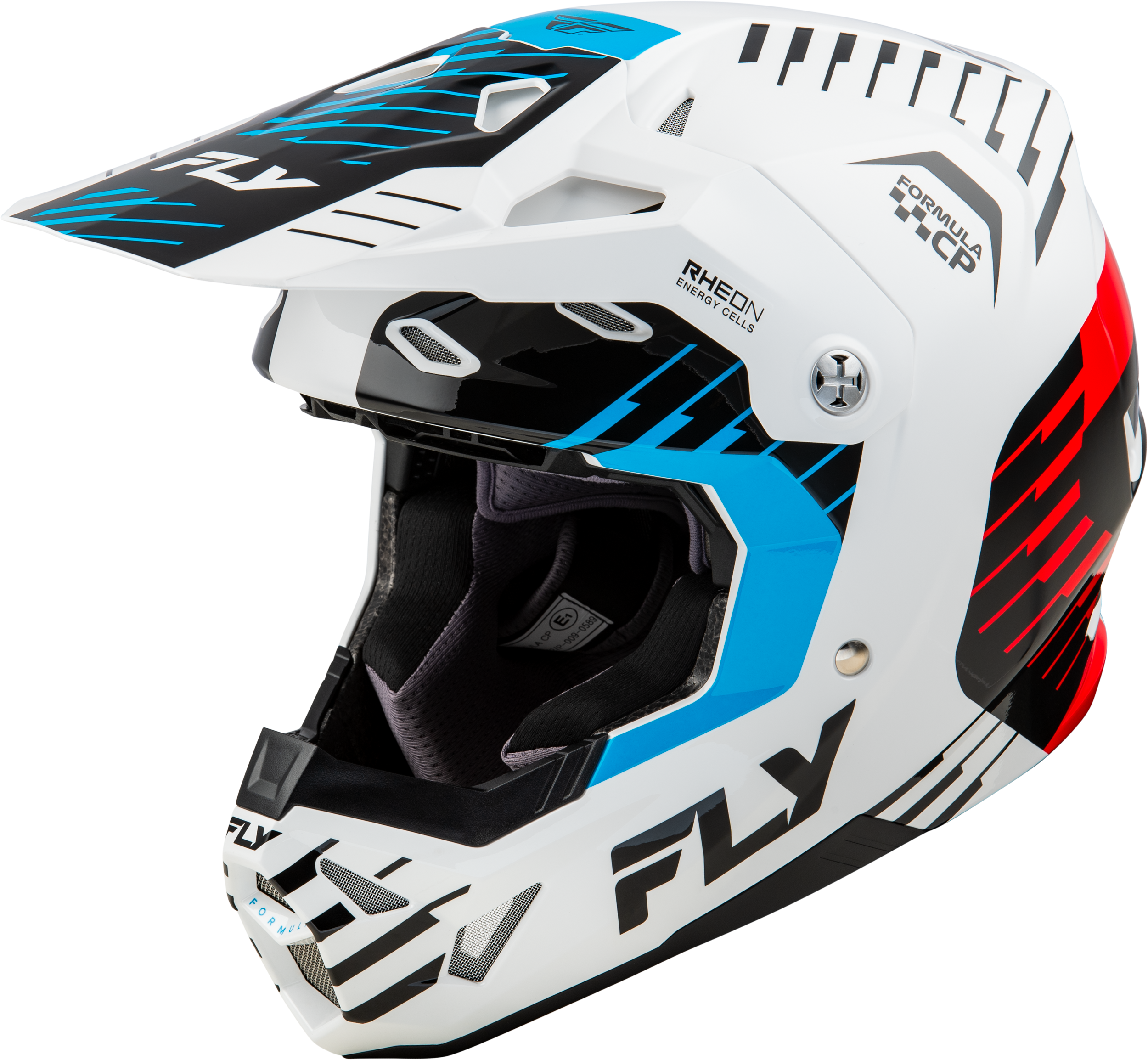 Formula Cp Slice Helmet White/Red/Cyan 2x