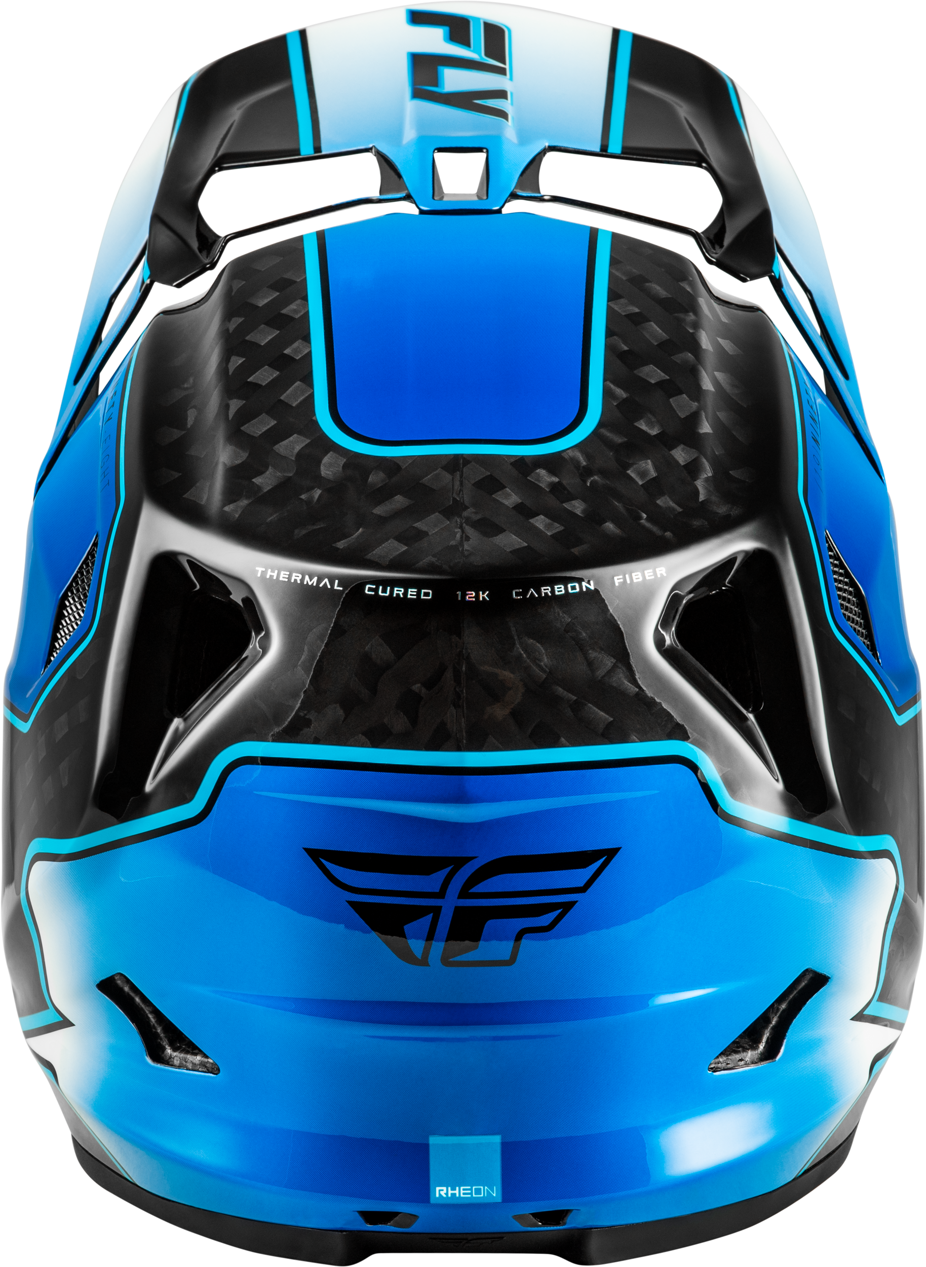 Werx R Flow Carbon Helmet Black Carbon/Blue/White Lg