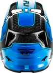 Werx R Flow Carbon Helmet Black Carbon/Blue/White Lg