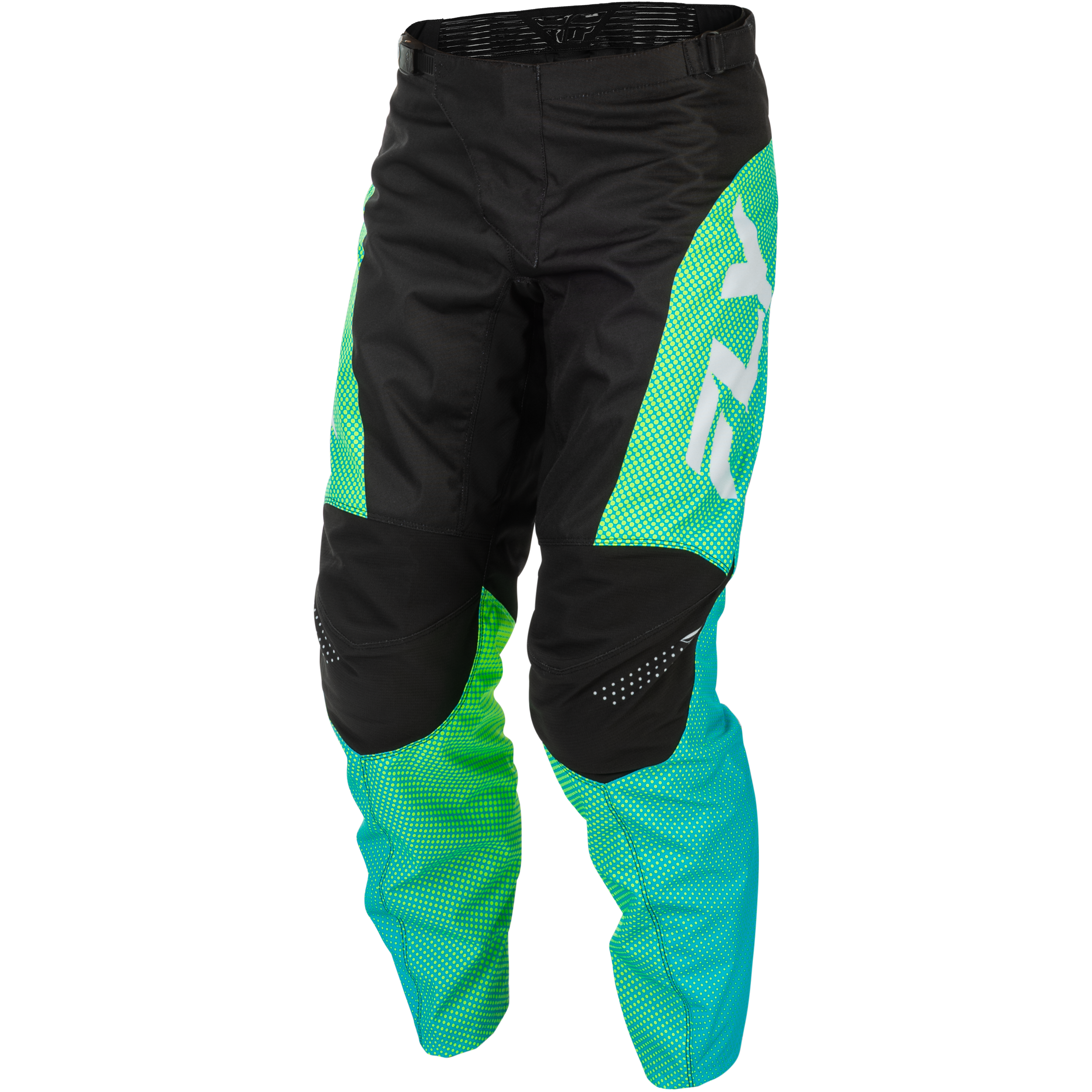 F 16 Pants Aqua/Black/White Sz 28