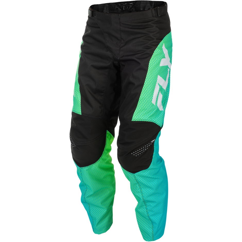 F 16 Pants Aqua/Black/White Sz 28