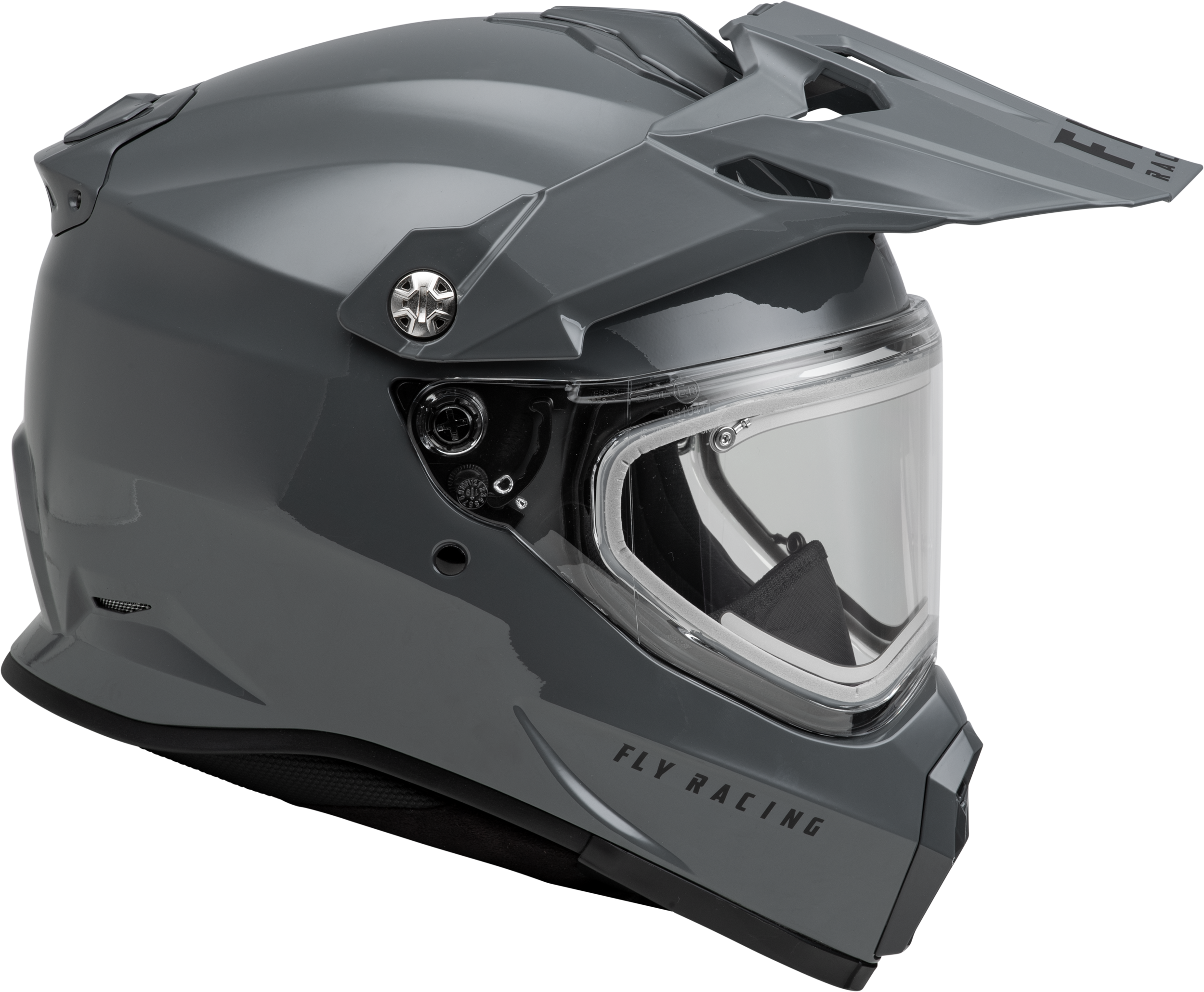 Trekker Cw Solid Helmet Elec Shld Grey Lg