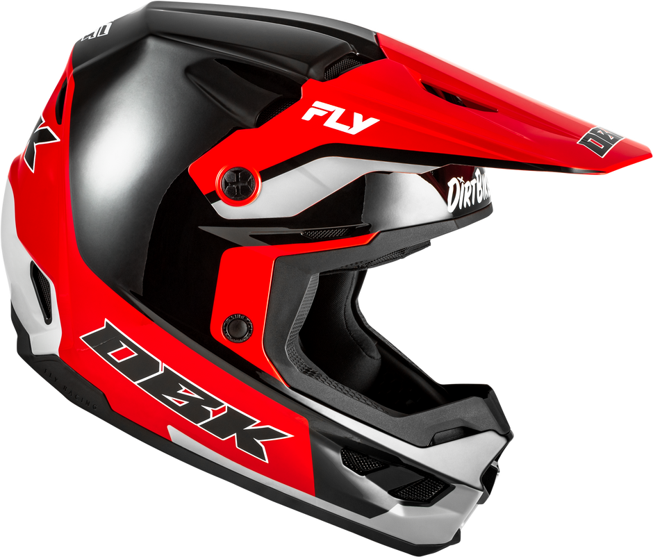 Kinetic Dbk Helmet Black/Red/Grey 2x