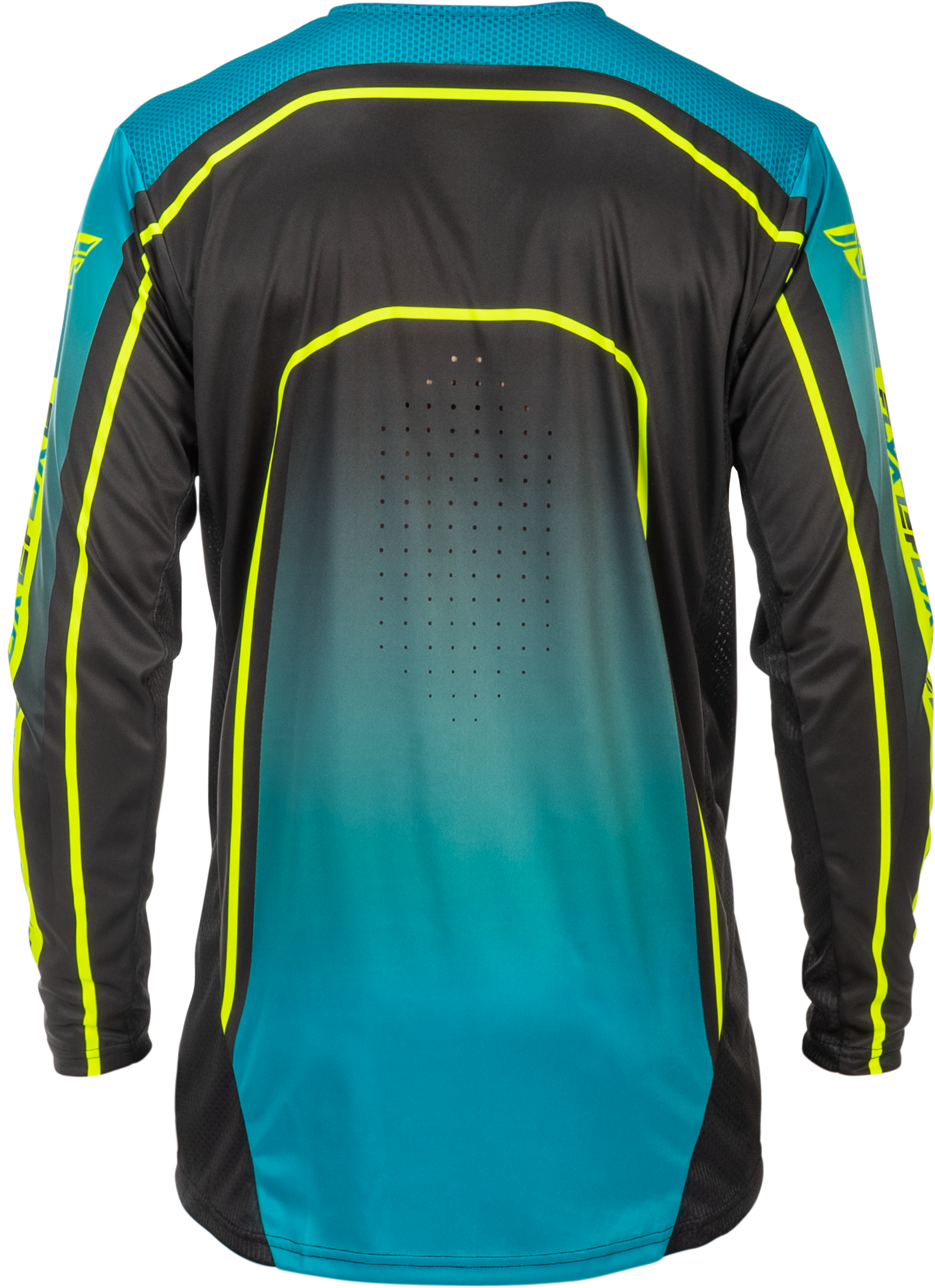 Youth Rayce Bicycle Jersey Teal/Black/Lime Yl