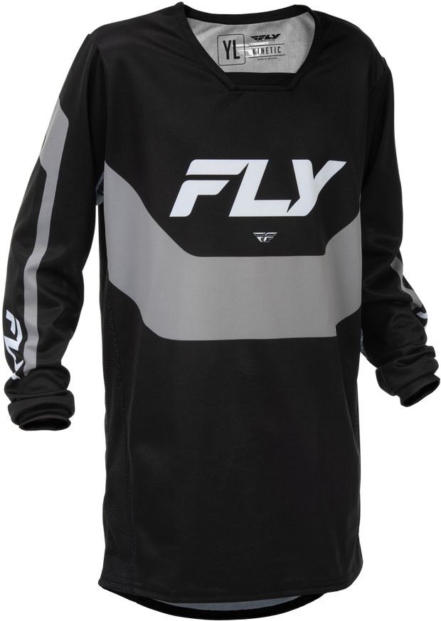 Youth Kinetic Jersey Black/Grey Yxl