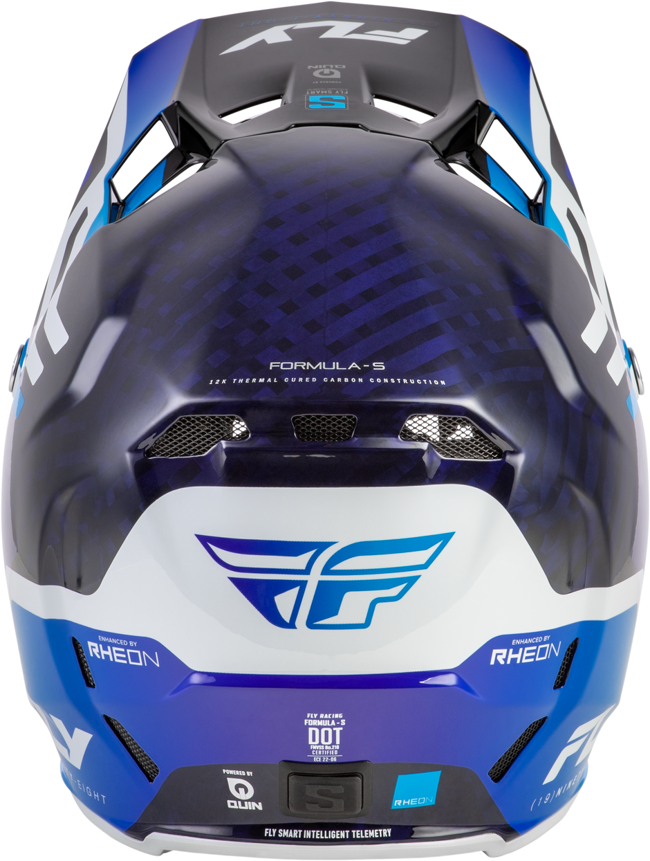 Formula S Carbon Byte Helmet Blue Carbon/Blue/White 2x