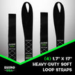 Rhino USA Soft Loops Motorcycle Tie-Down Set 4-Pack Green