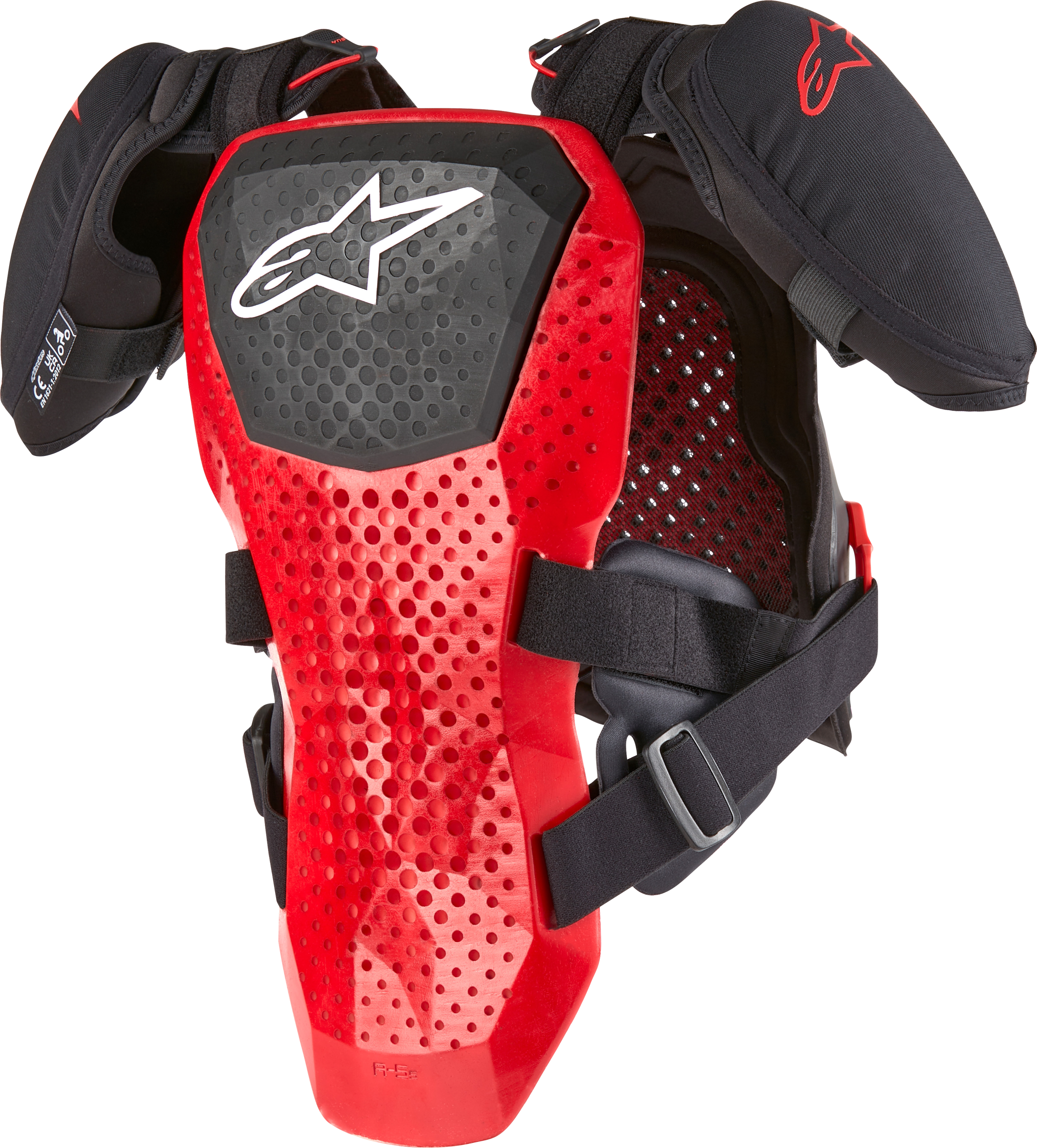 A 5 S Youth Chest Protector Black/White/Red Lg/Xl