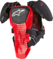 A 5 S Youth Chest Protector Black/White/Red Lg/Xl