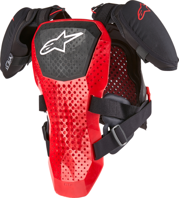 A 5 S Youth Chest Protector Black/White/Red Lg/Xl