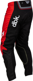 Kinetic Dbk Pants Black/Red/White Sz 34