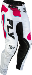 Lite Vibe Pants White/Pink/Blue Sz 36