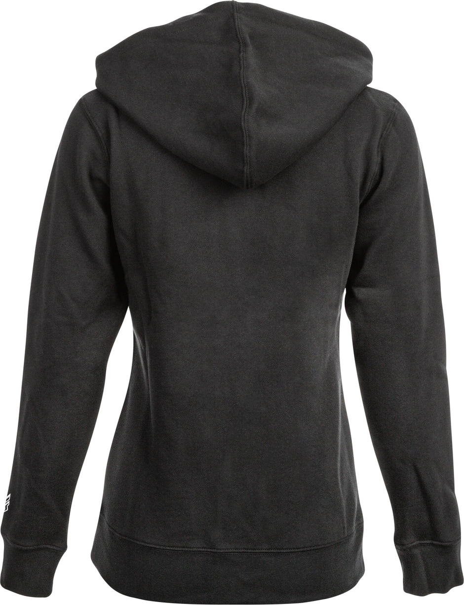 Women's Fly Corporate Zip Up Hoodie Black 2x