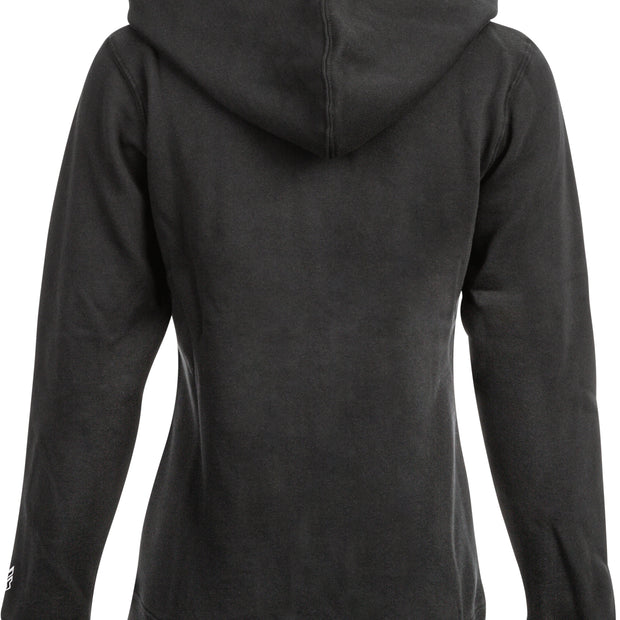 Women's Fly Corporate Zip Up Hoodie Black 2x
