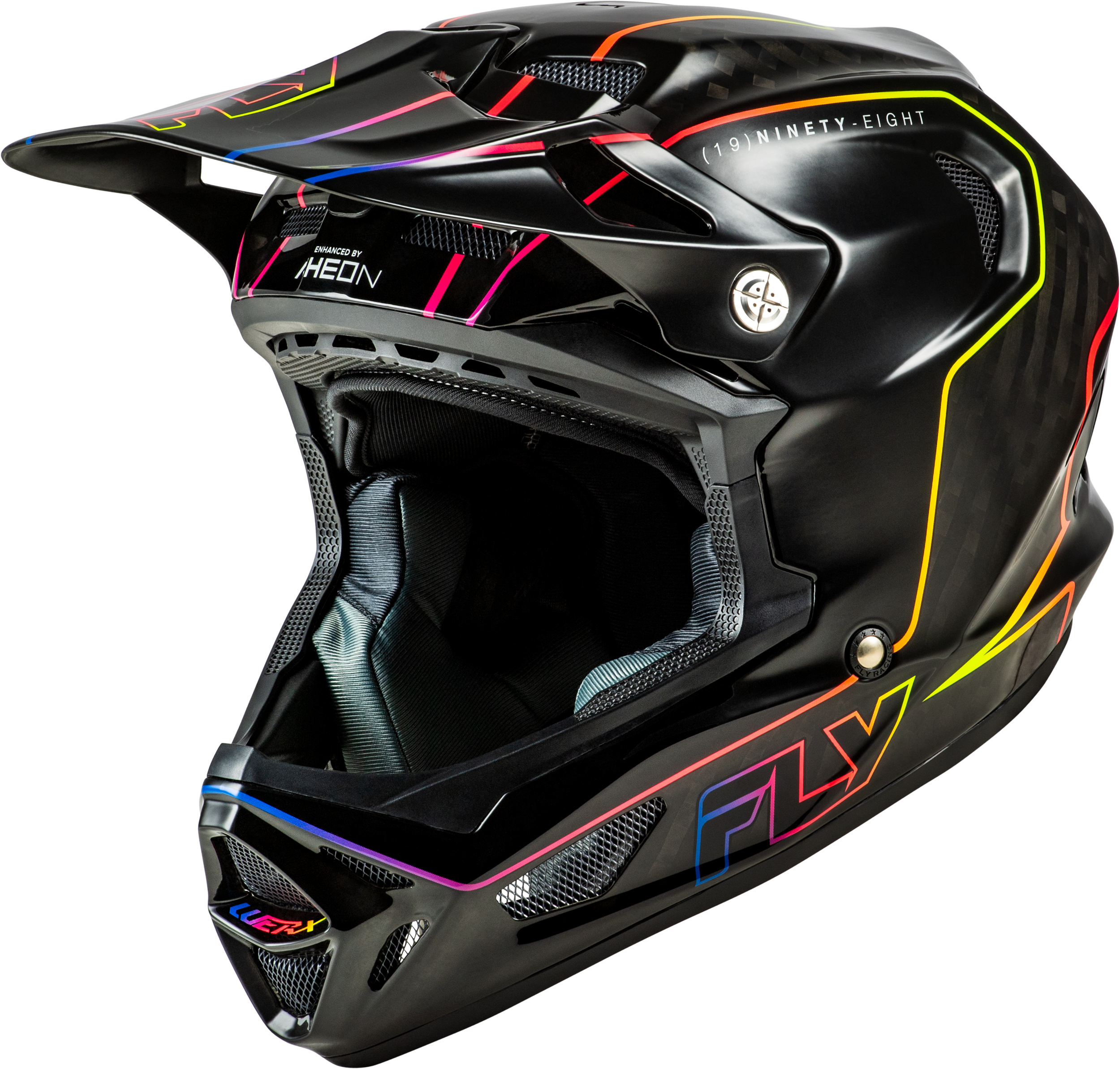 Werx R Flow Carbon Helmet Black Carbon/Black/Multi Lg