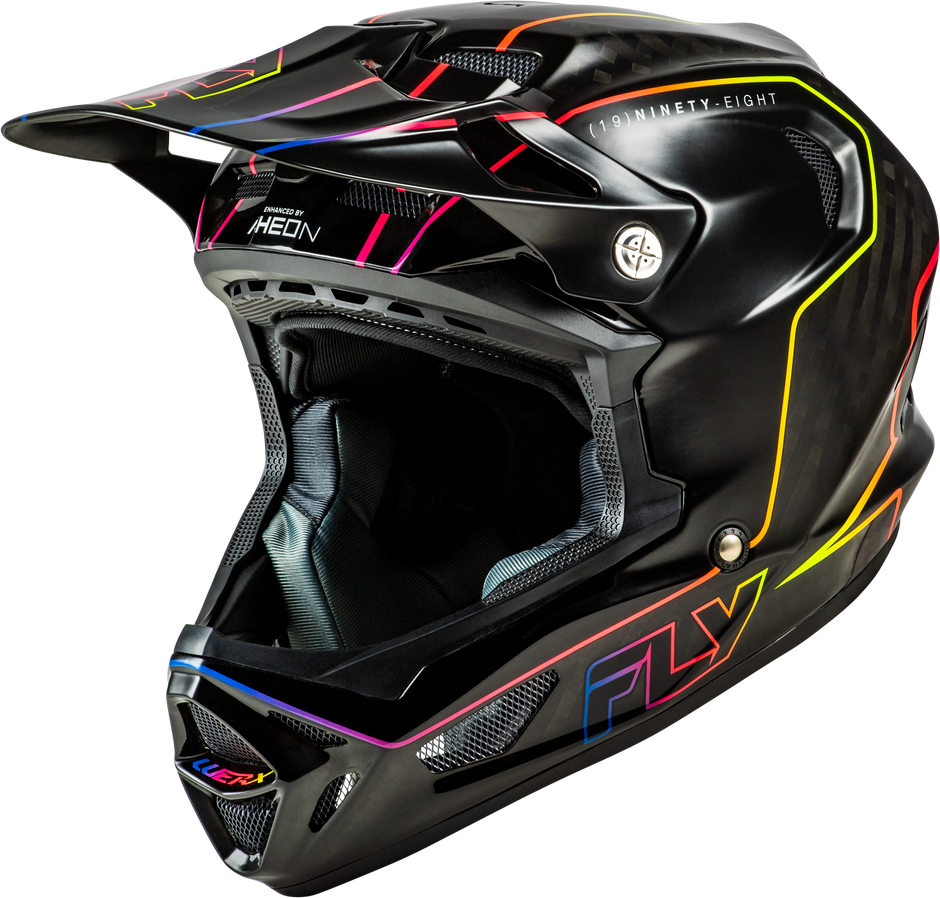Werx R Flow Carbon Helmet Black Carbon/Black/Multi Lg