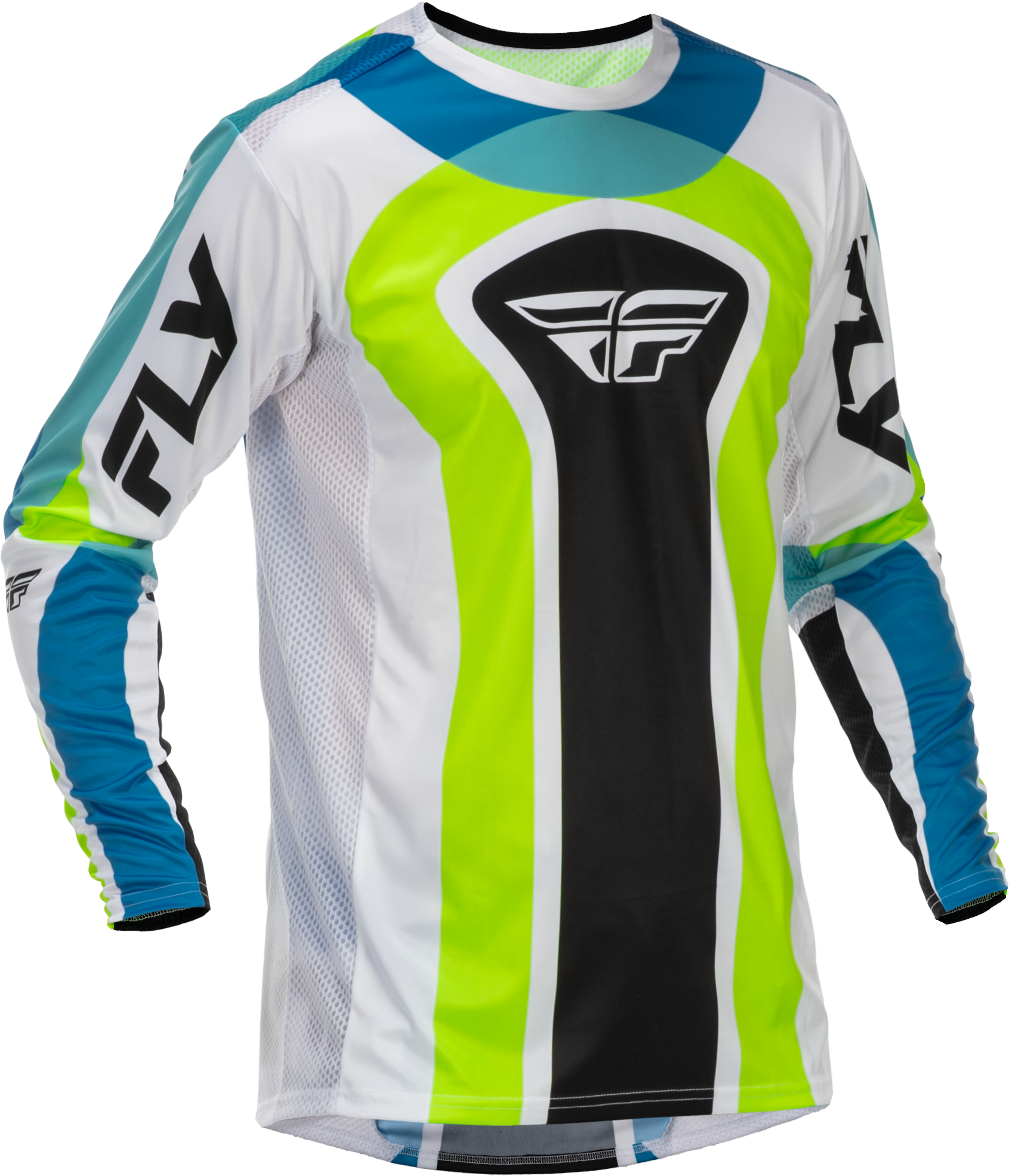 Lite Le Current Jersey White/Lime/Blue 2x