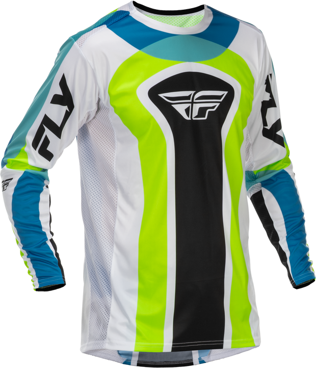 Lite Le Current Jersey White/Lime/Blue 2x