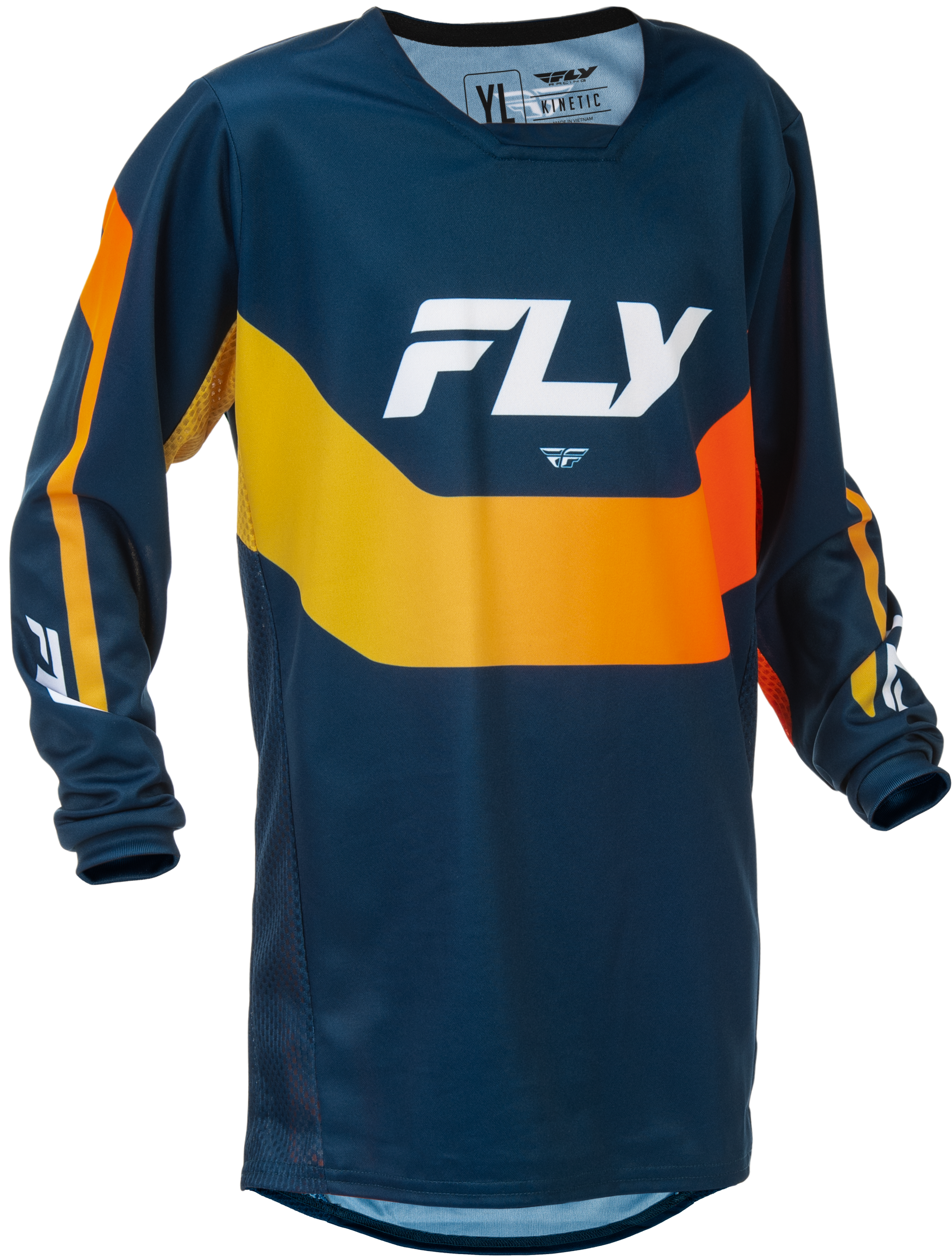 Youth Kinetic Jersey Navy/Orange Yl