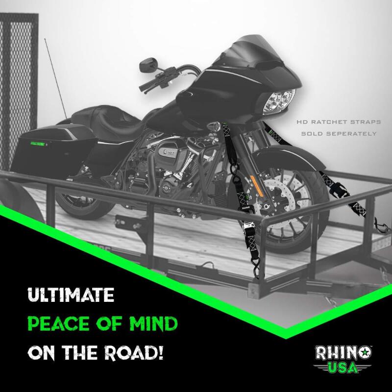 Rhino USA Soft Loops Motorcycle Tie-Down Set 4-Pack Red