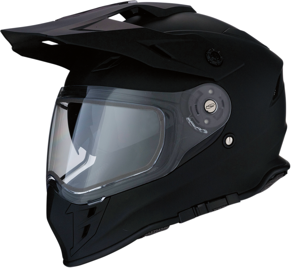 Z1R Range Snow Helmet in flat black, adult full face helmet with dual pane visor, size XL, for winter sports.