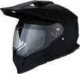 Z1R Range Snow Helmet in flat black, adult full face helmet with dual pane visor, size XL, for winter sports.