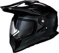 Black Z1R Range Snow Full Face Helmet for adults, medium size, with dual-pane visor and secure strap.