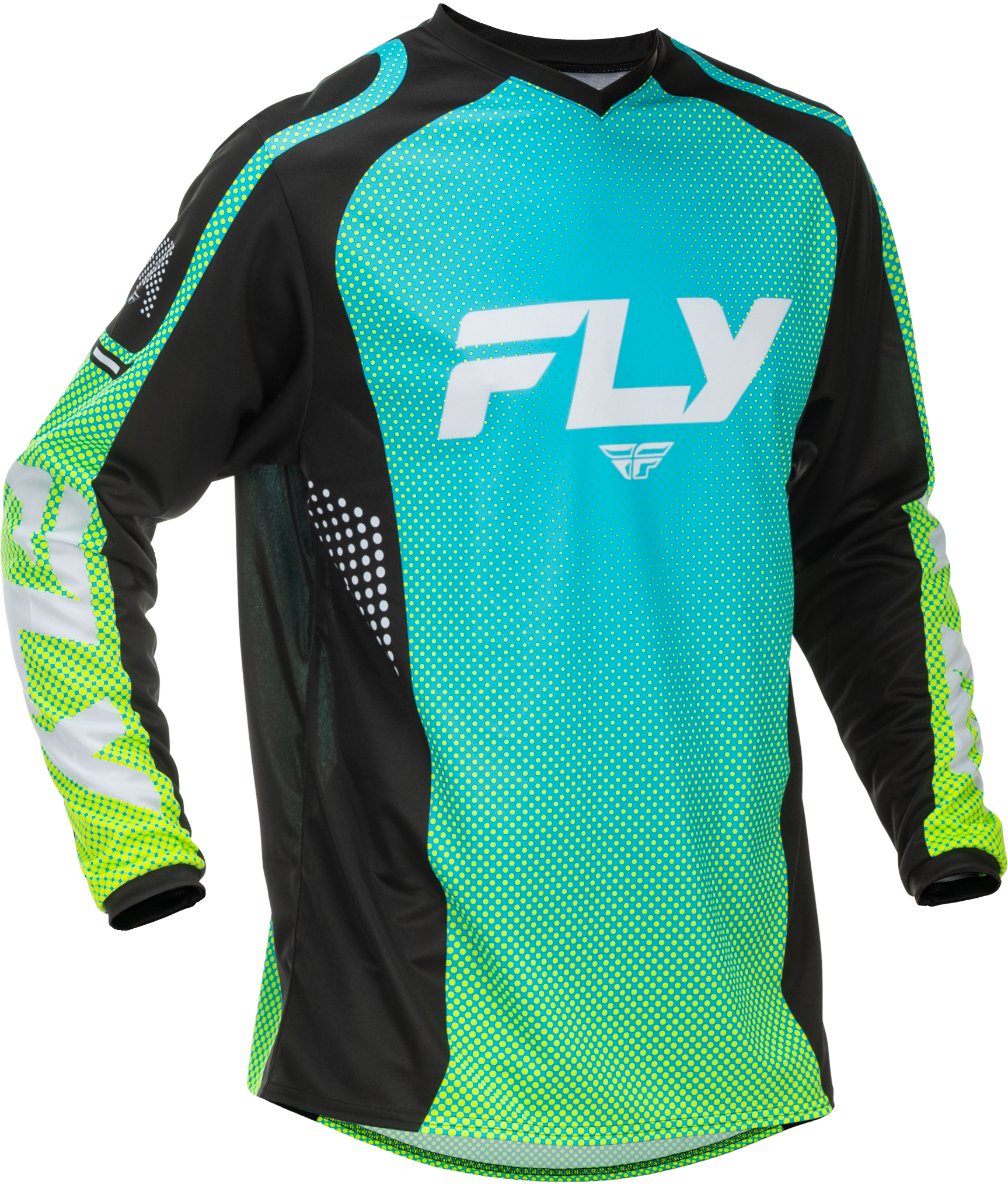 F 16 Jersey Aqua/Black/White 2x