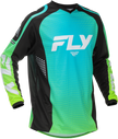 F 16 Jersey Aqua/Black/White 2x