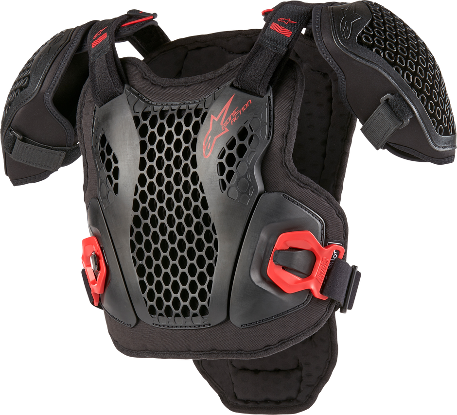 Bionic Action Youth Chest Protector Blk/Red Sm/Md
